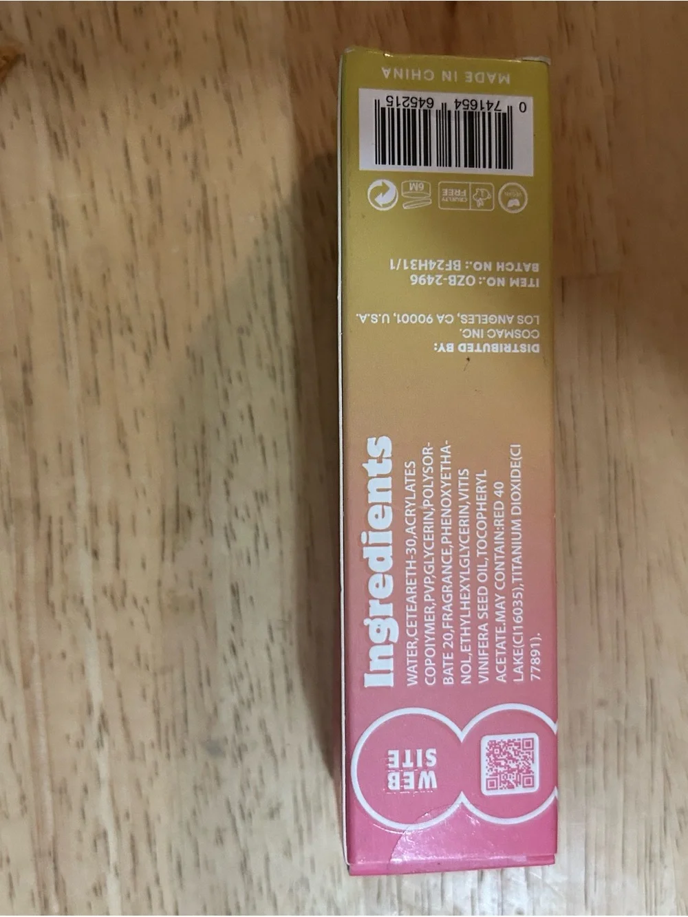 Brow Sculpting Glue – Pink/Gold